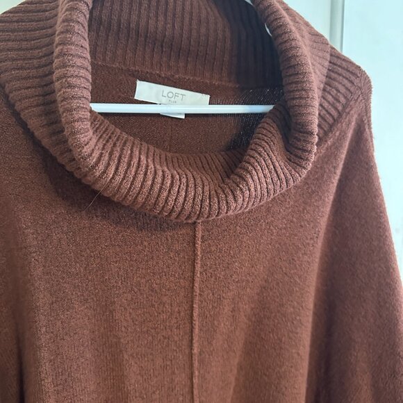 | LOFT | Funnel Neck Burnt Orange\ Sweater - Picture 3 of 6